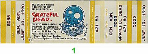 Rex Foundation Benefit Vintage Ticket