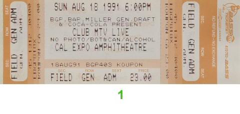 Bell Biv DeVoe Vintage Ticket