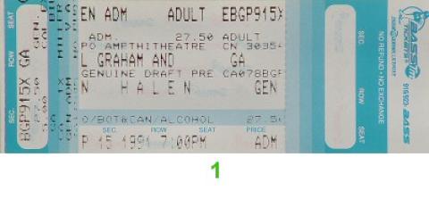 Van Halen Vintage Ticket