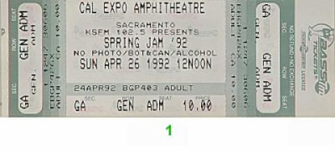 Marky Mark and The Funky Bunch Vintage Ticket