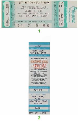 Grateful Dead Vintage Ticket
