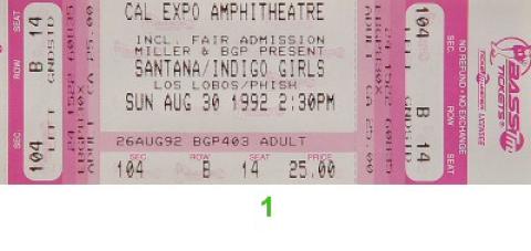 Santana Vintage Ticket