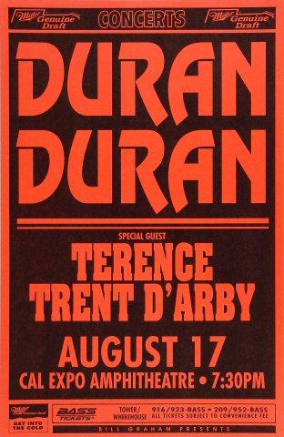 Duran Duran Vintage Concert Poster from Cal Expo Amphitheater, Aug