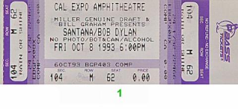 Santana Vintage Ticket