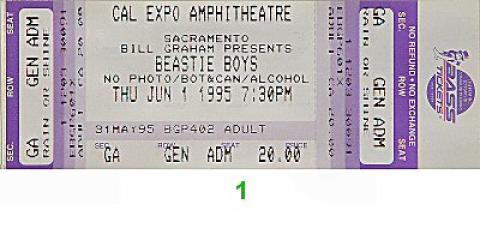 Beastie Boys Vintage Ticket