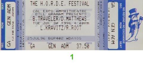 H.O.R.D.E. Festival Vintage Ticket
