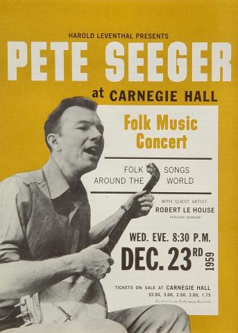 Pete Seeger Handbill