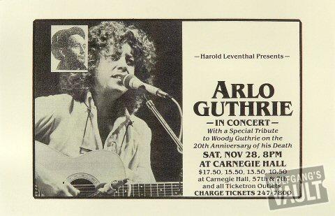 Arlo Guthrie Handbill