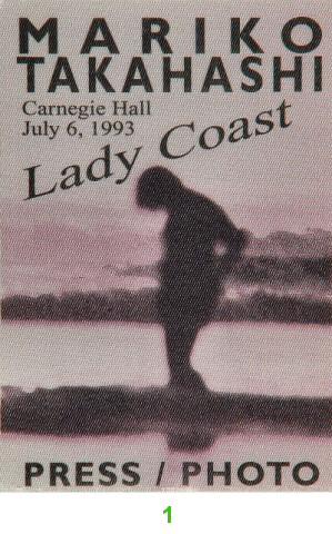 Mariko Takahashi Backstage Pass