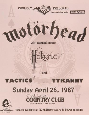 Motorhead Handbill
