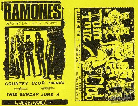 The Ramones Handbill