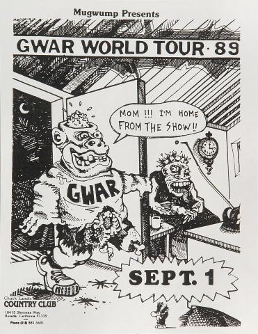 GWAR Handbill