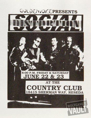 Social Distortion Handbill