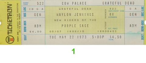 Grateful Dead Vintage Ticket