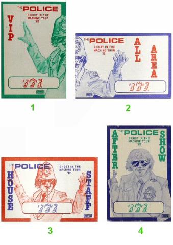 The Police Backstage Pass
