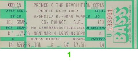 Prince Vintage Ticket