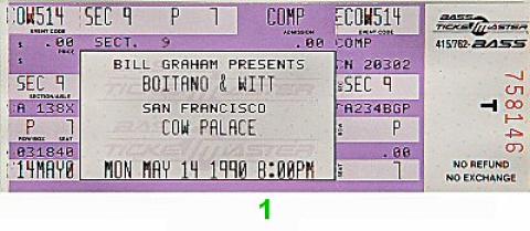 Brian Boitano Vintage Ticket