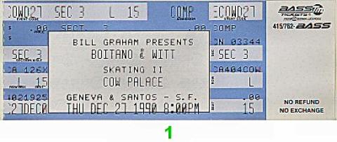 Brian Boitano Vintage Ticket