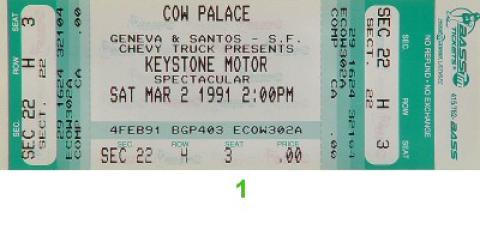 Keystone Truck Pull Spectacular Vintage Ticket