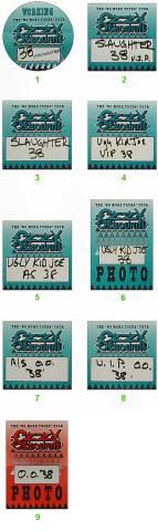 Ozzy Osbourne Backstage Pass