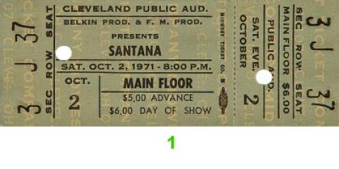 Santana Vintage Ticket