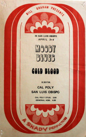 Moody Blues Handbill