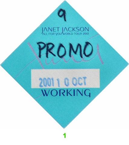 Janet Jackson Backstage Pass