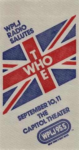 The Who Backstage Pass