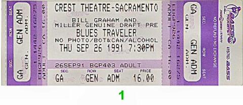 Blues Traveler Vintage Ticket