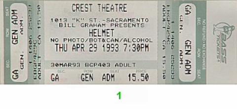 Helmet Vintage Ticket