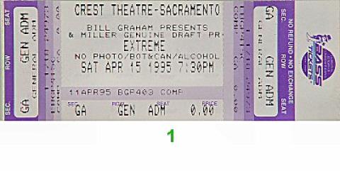 Extreme Vintage Ticket