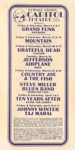 Grand Funk Railroad Handbill