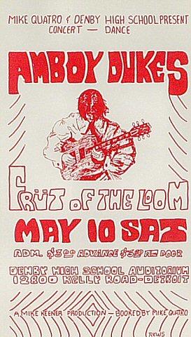 The Amboy Dukes Handbill
