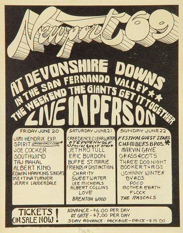 Newport Pop Festival Handbill