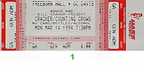 Cracker Vintage Ticket