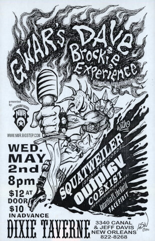 GWAR's Dave Brockie Experience Poster