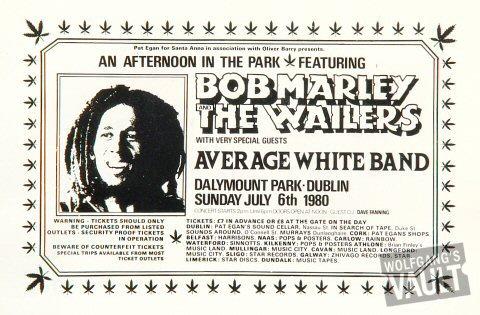 Bob Marley and the Wailers Handbill