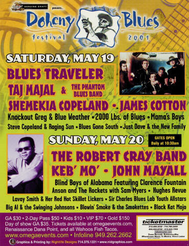 Doheny Blues Festival Handbill