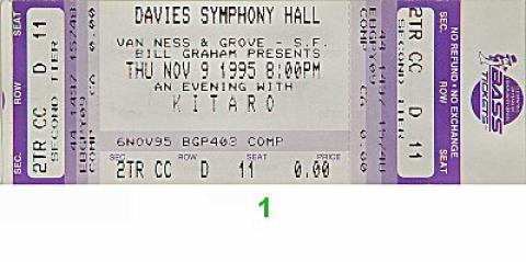 Kitaro Vintage Ticket