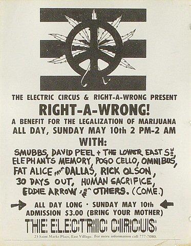 Right-A-Wrong Benefit Handbill