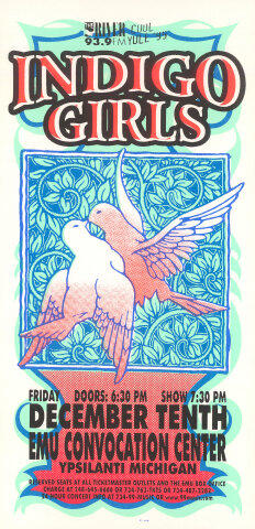 Indigo Girls Handbill