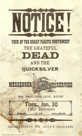 Grateful Dead Handbill