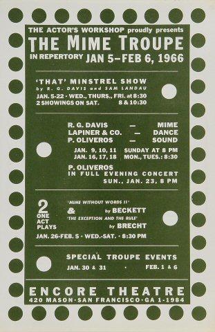 San Francisco Mime Troupe Postcard