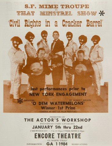 San Francisco Mime Troupe Handbill