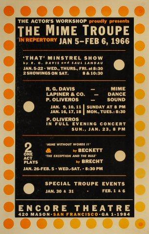 San Francisco Mime Troupe Poster