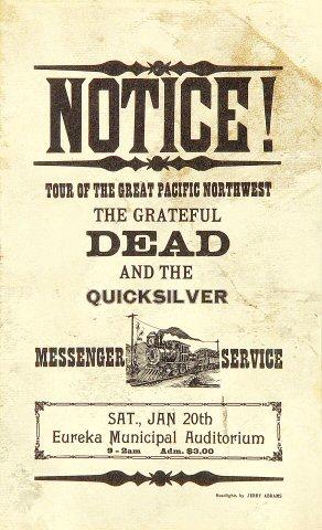 Grateful Dead Handbill