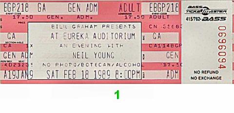 Neil Young & The Restless Vintage Ticket