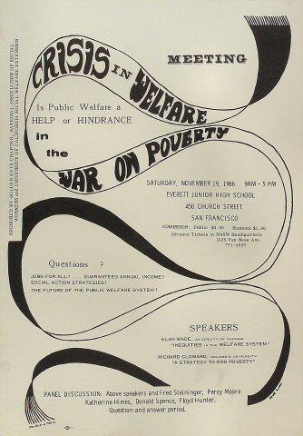 Crisis in Welfare Poster