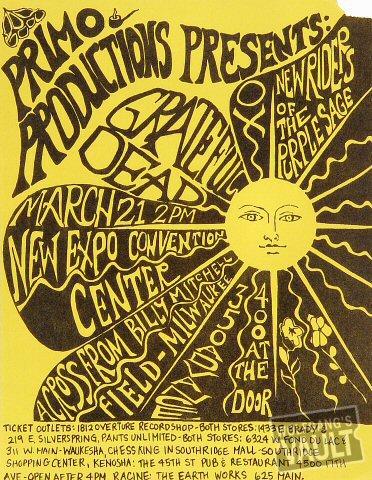 Grateful Dead Handbill