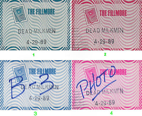 The Dead Milkmen Backstage Pass